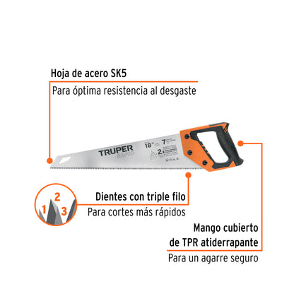 Serrucho Rapid 18 7 DPP mango Comfort