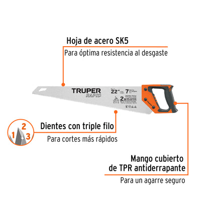 Serrucho Rapid 22 7 DPP mango Comfort
