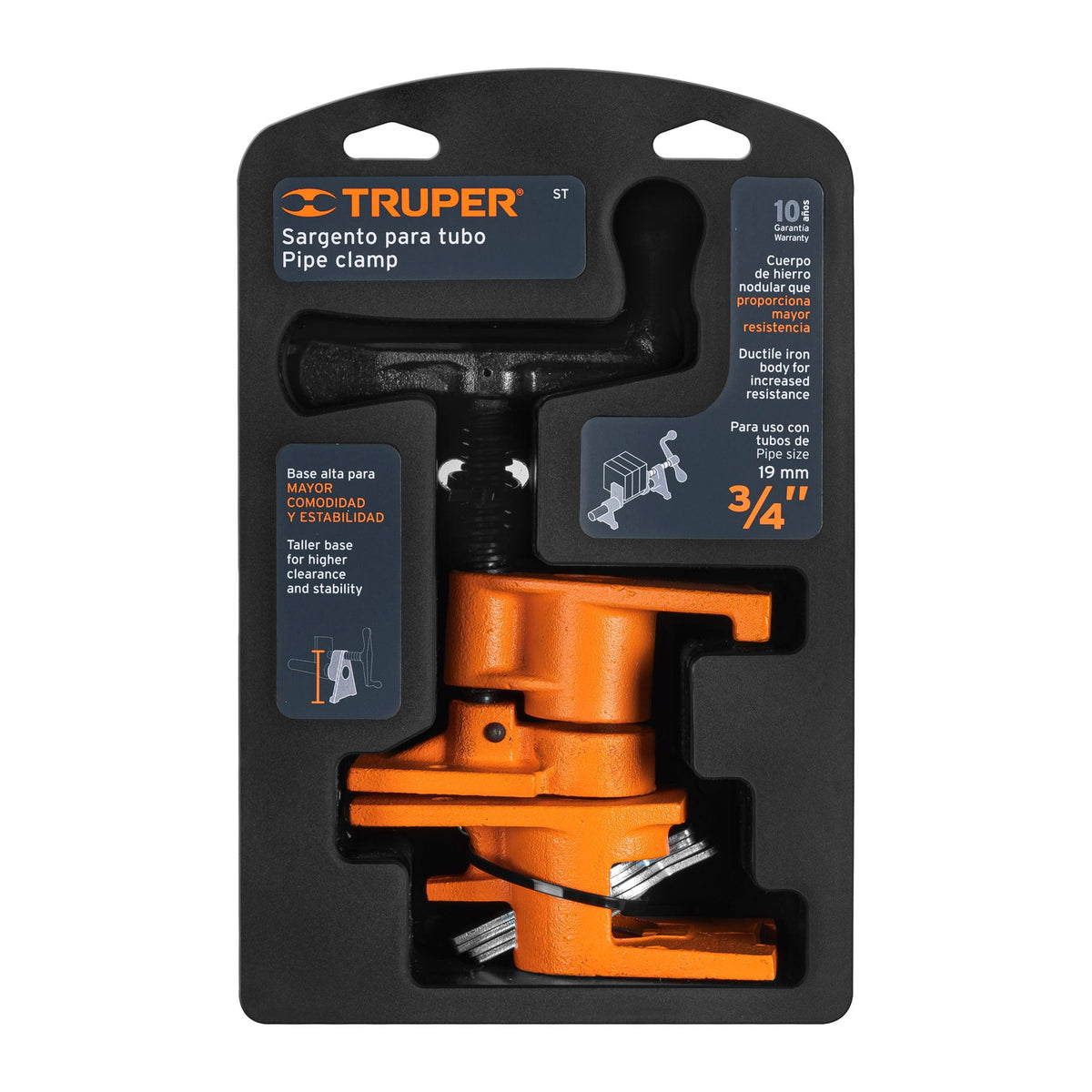 Sargento para tubo de 3/4 pulg - SKU 17740
