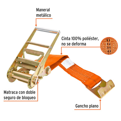 Sujetador con matraca 7500 kg