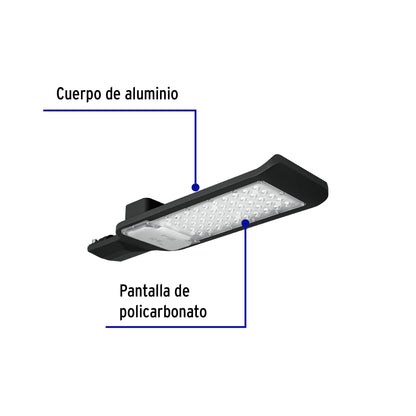 Luminario suburbano LED de 50 W con temperatura de color 6 500 K