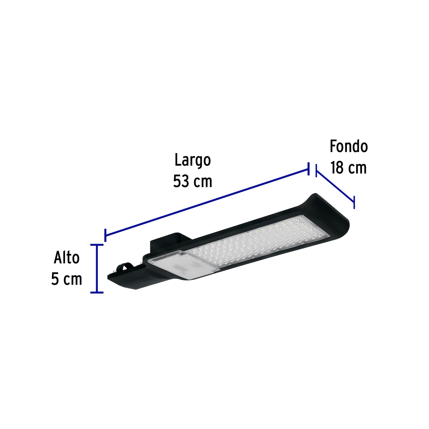 Luminario suburbano LED de 100 W con temperatura de color 6 500 K