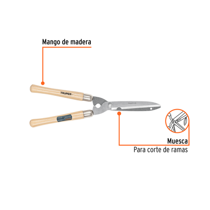 Tijera de poda ligera con mangos de madera 53cm