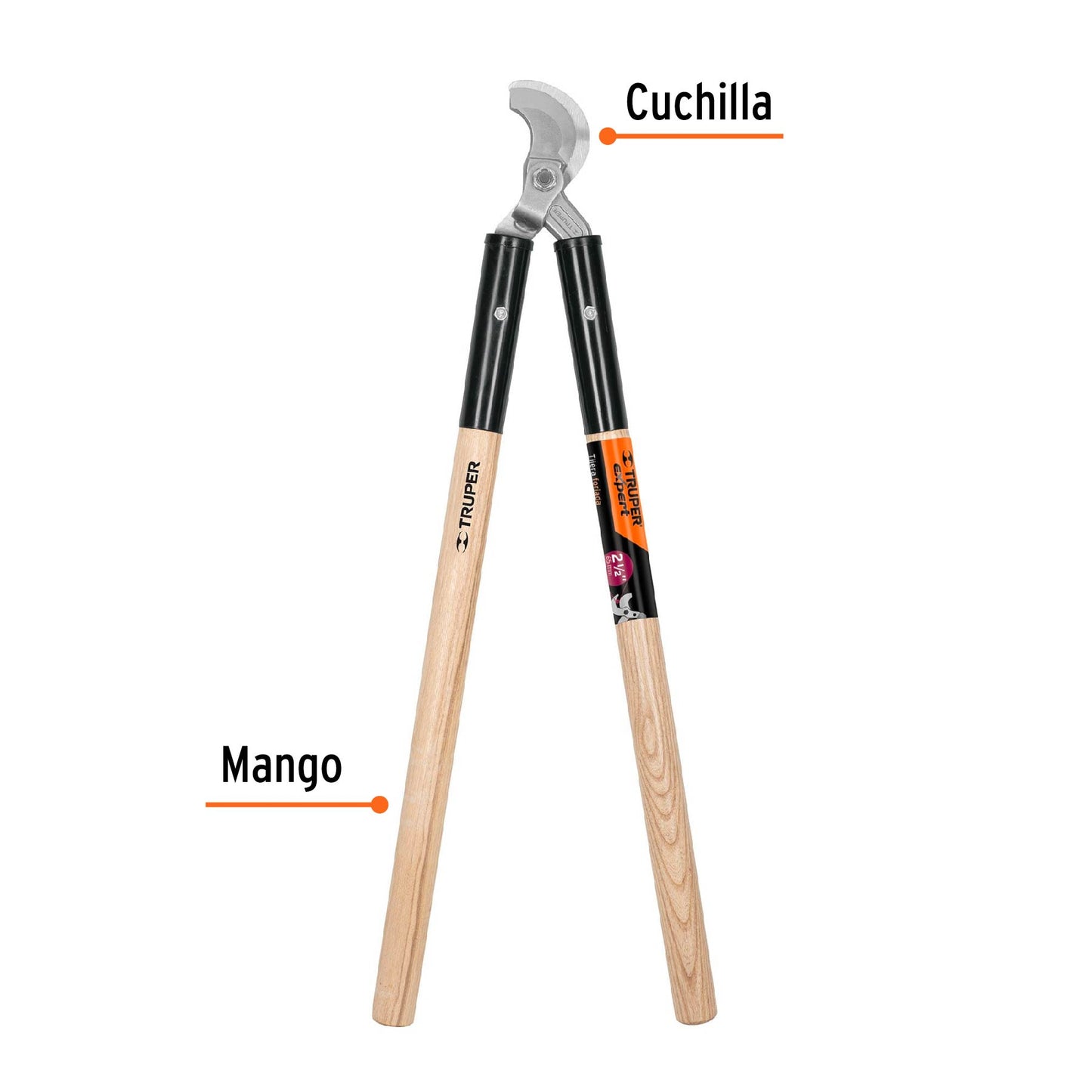 Tijera para ramas de uso rudo con mangos 80cm