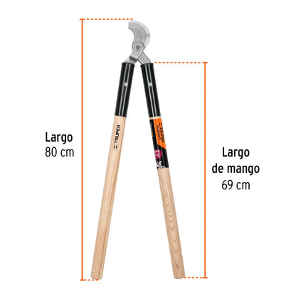 Tijera para ramas de uso rudo con mangos 80cm