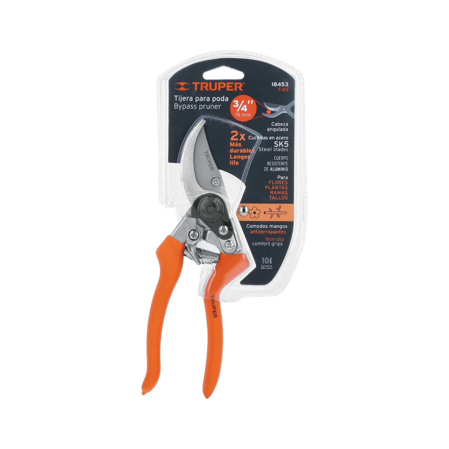 Tijera de aluminio con cuchilla de paso 8