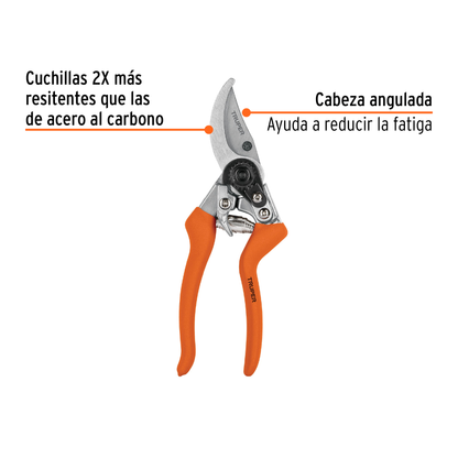 Tijera de aluminio con cuchilla de paso 8