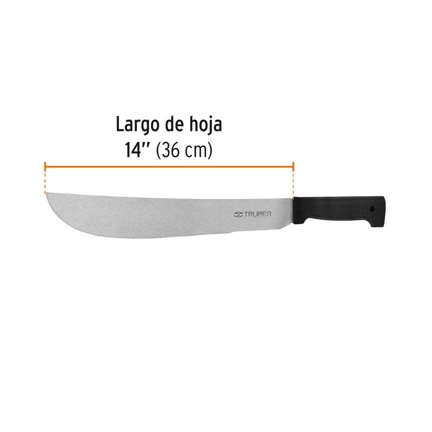 Machete Estándar 14 pulg Cacha Negra