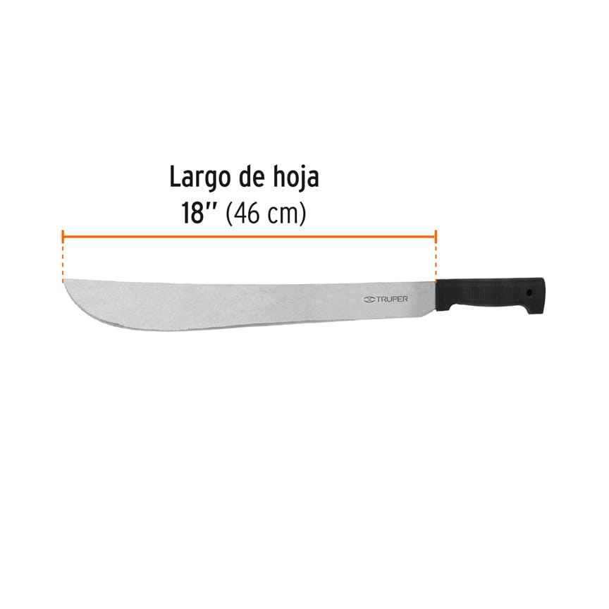 Machete Estándar 18 pulg Cacha Negra