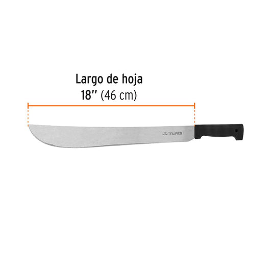 Machete Estándar 18 pulg Cacha Negra