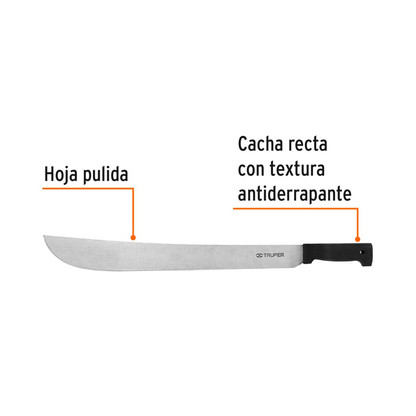 Machete Estándar 20 pulg Cacha Negra