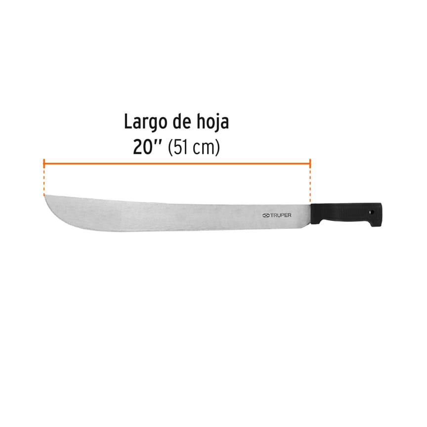 Machete Estándar 20 pulg Cacha Negra