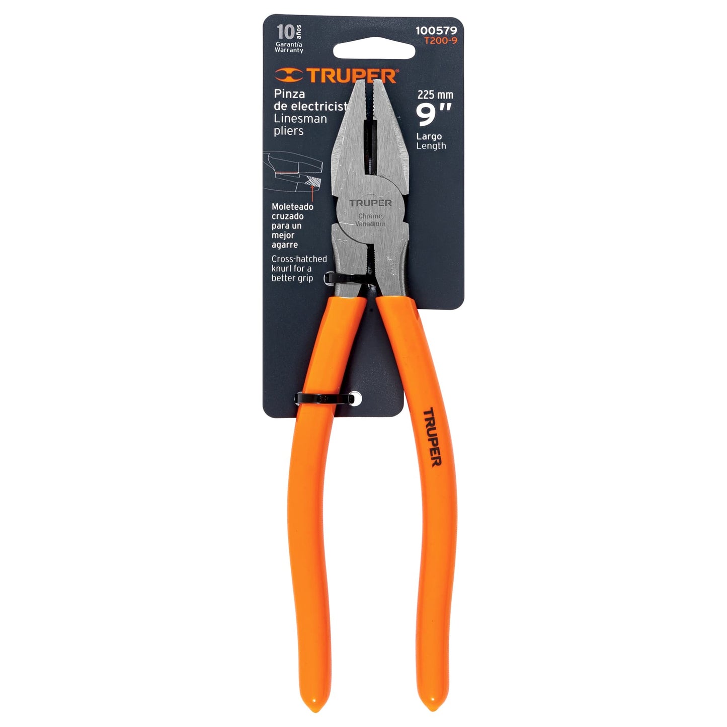 Pinza para electricista 9" con mango PVC