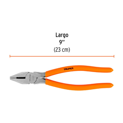 Pinza para electricista 9" con mango PVC