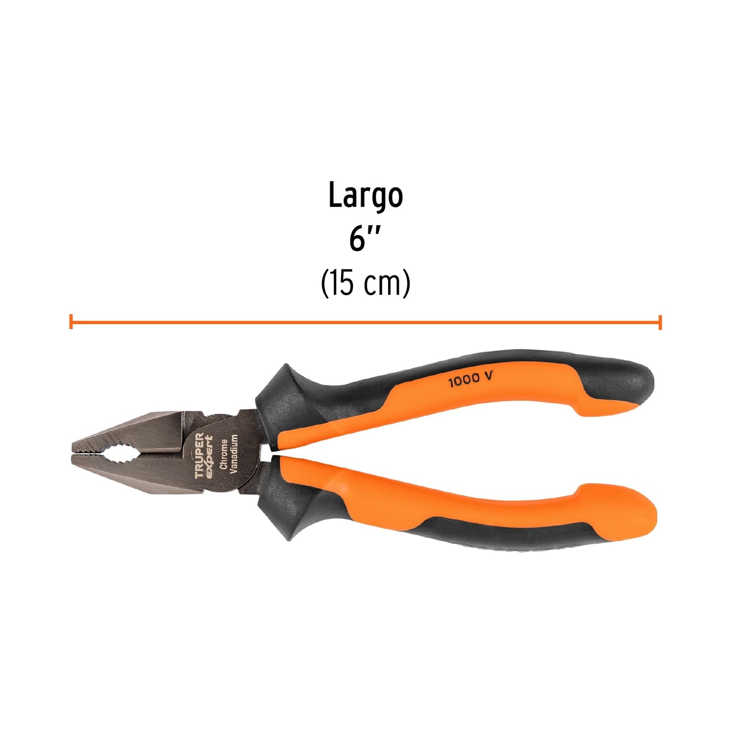 Pinza para electricista 6" alta palanca con mango Comfort Grip