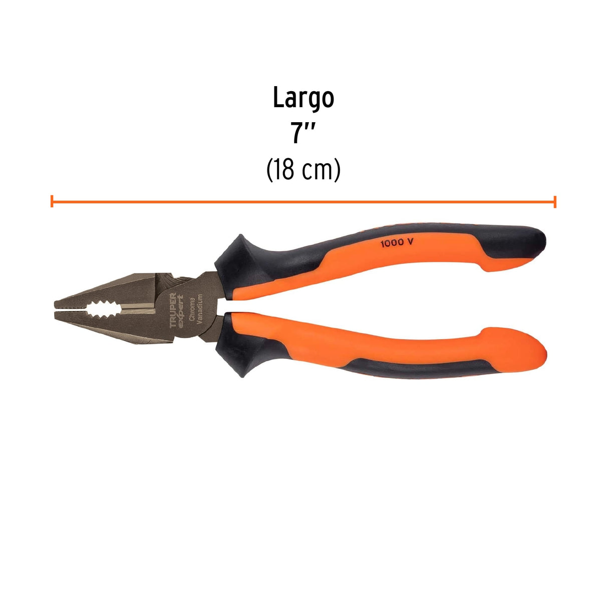 Pinza para electricista 7" alta palanca con mango Comfort Grip