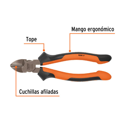 Pinza corte diagonal 8" alta palanca, Comfort Grip, Expert · vista 2