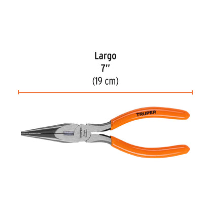 Pinza de punta y corte de 18 cm con mango de PVC