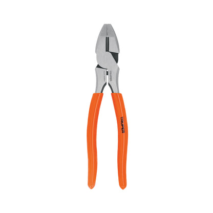 Pinza para electricista 8" alta palanca mango PVC