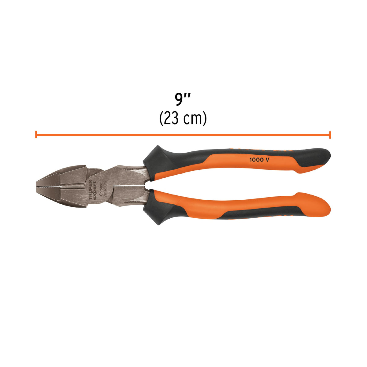 Pinza para electricista 9" alta palanca con mango Comfort Grip