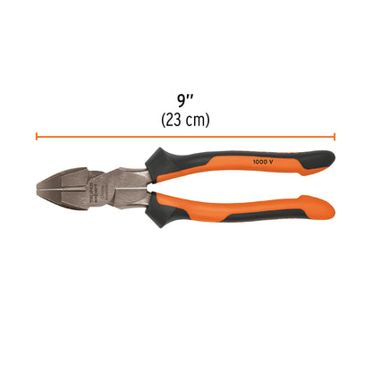 Pinza para electricista 9" alta palanca con mango Comfort Grip