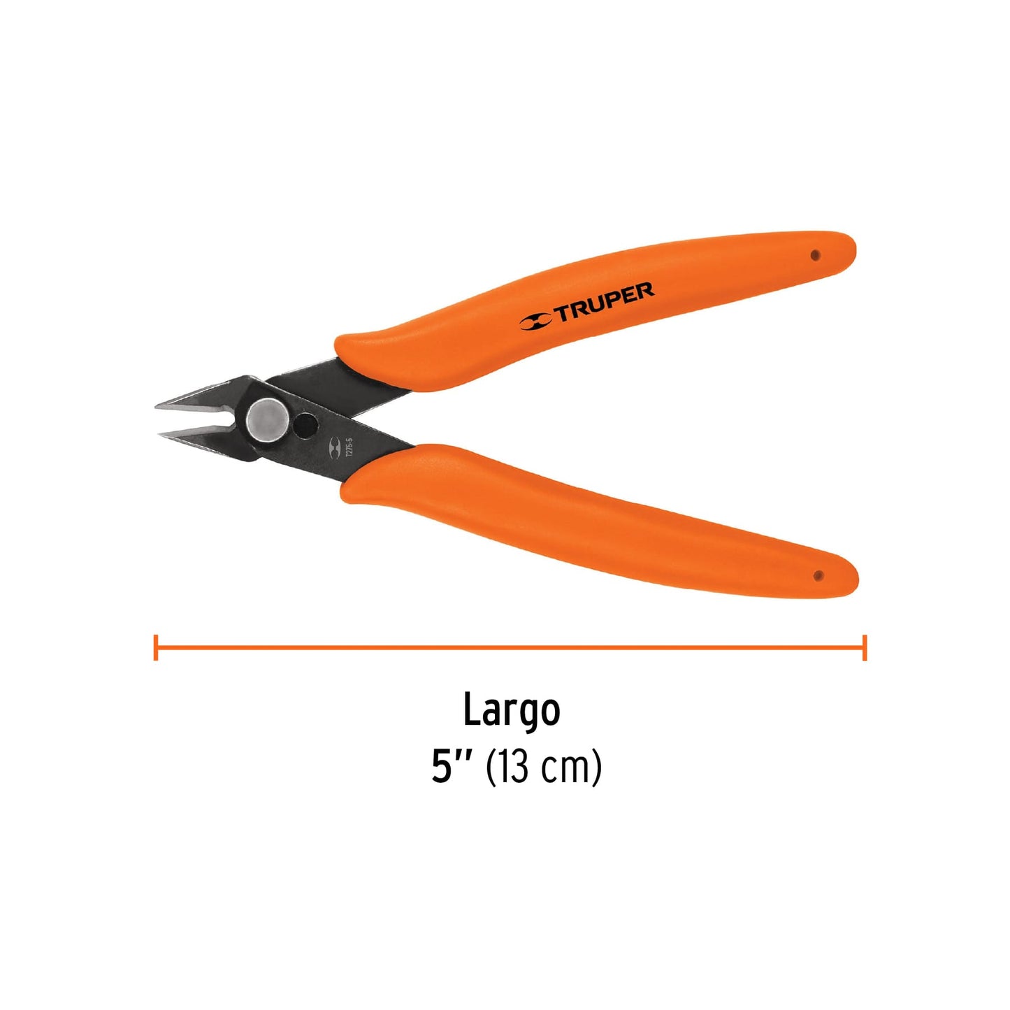 Pinza de corte para electrónica de 5 pulgadas con mango antiderrapante