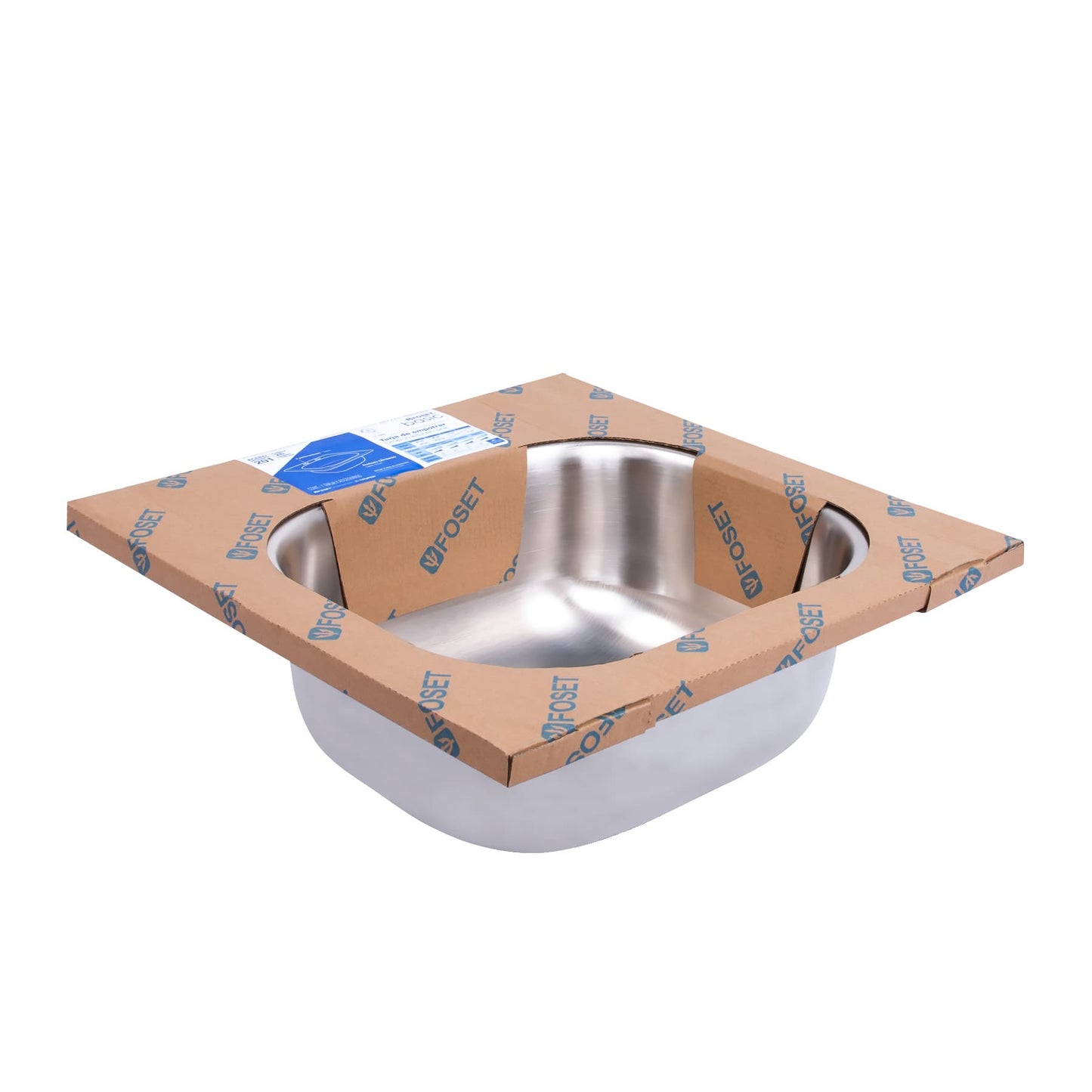 Tarja de empotrar sencilla de 38 x 38 cm con acabado satín