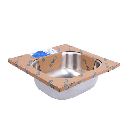 Tarja de empotrar sencilla de 38 x 38 cm con acabado satín