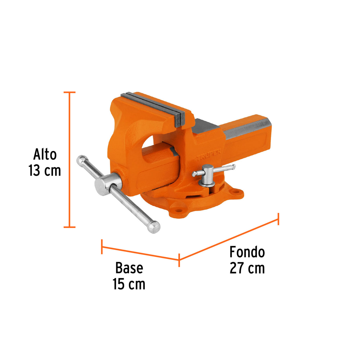 Tornillo de banco 4 pulg tipo europeo - SKU 100199