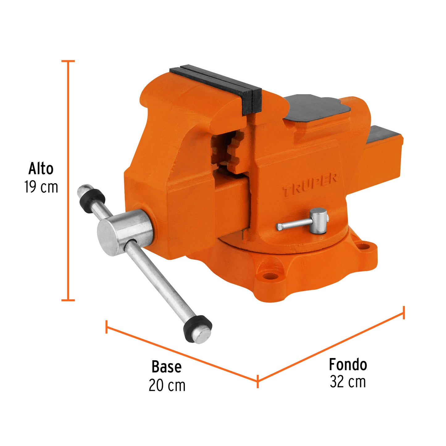 Tornillo de banco 4 pulg uso industrial - SKU 18592