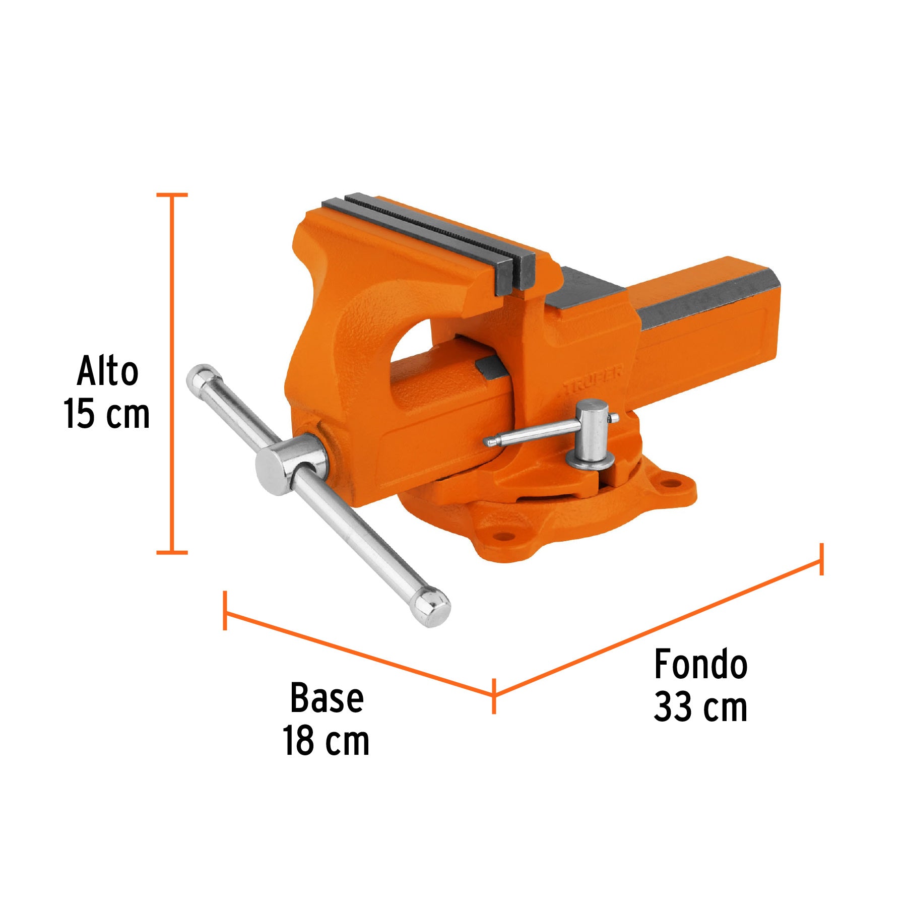 Tornillo de banco 5 pulg tipo europeo - SKU 100240