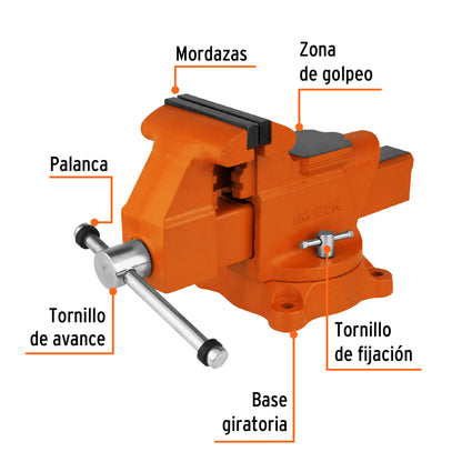 Tornillo de banco 5 pulg uso industrial - SKU 18593