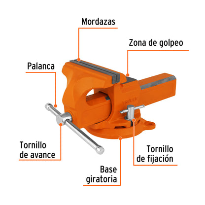 Tornillo de banco 6 pulg tipo europeo - SKU 100241