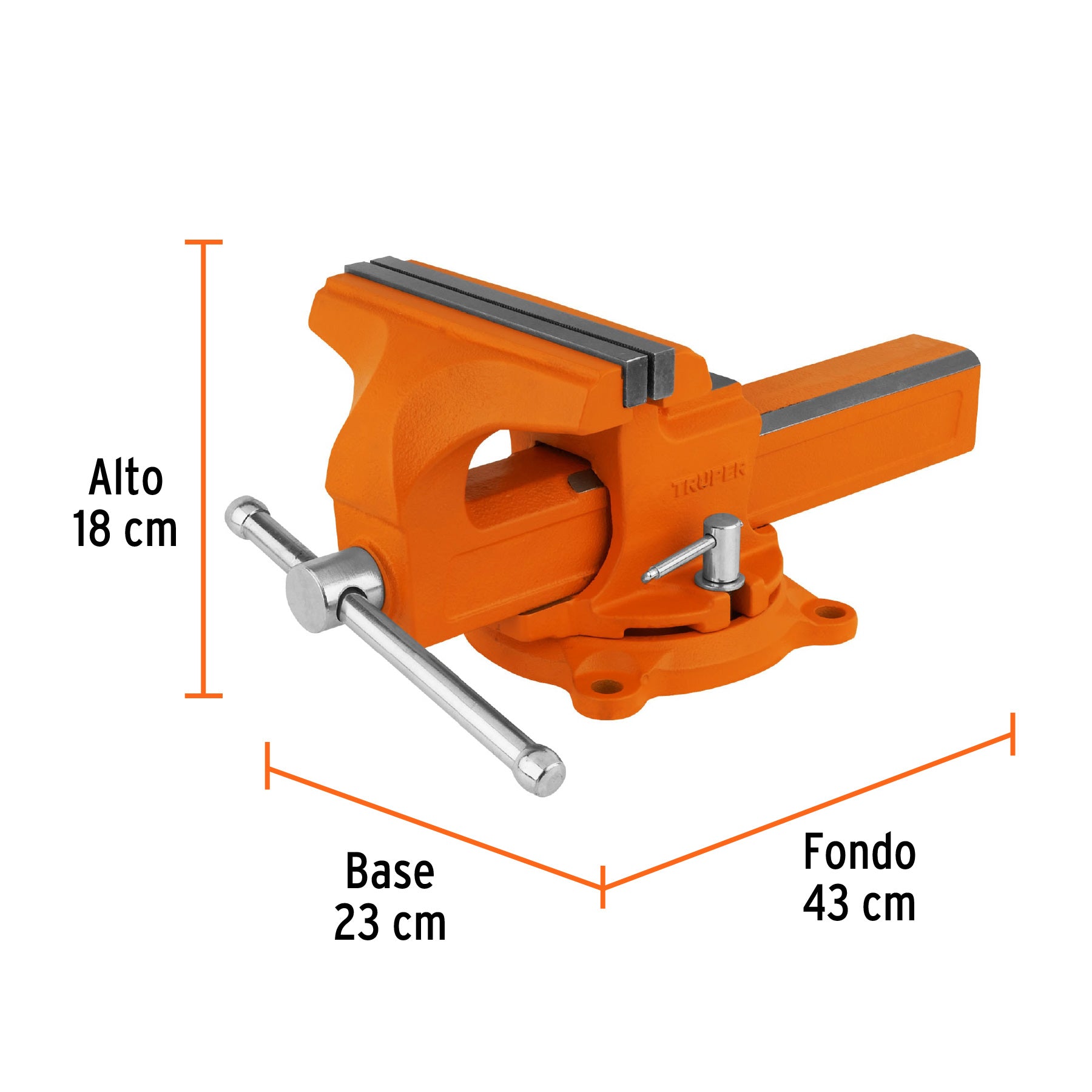 Tornillo de banco 8 pulg tipo europeo - SKU 100242