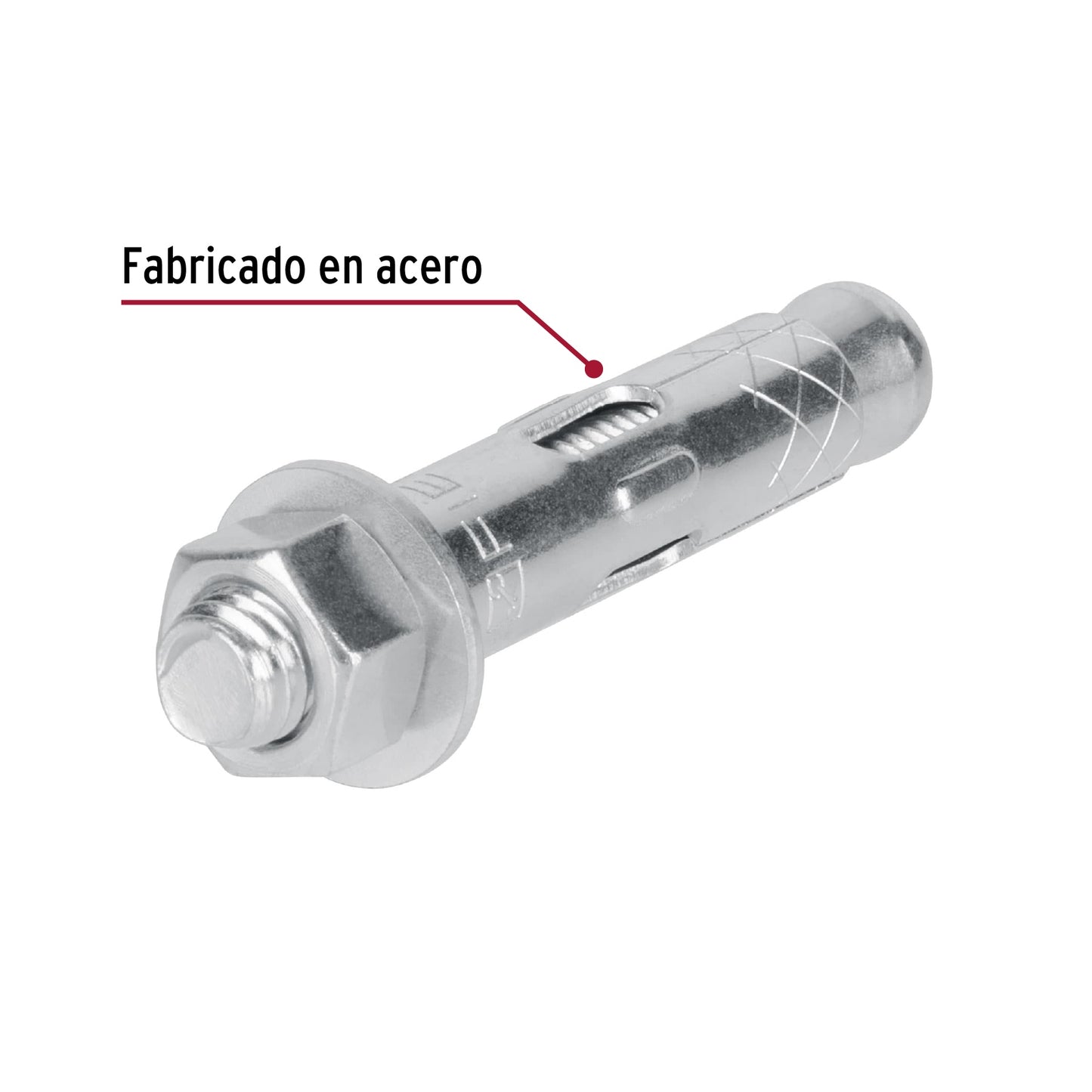 2 Taquetes Expansivos 1/2 pulg con Tornillo