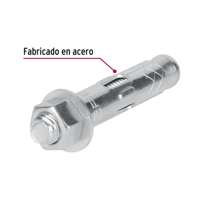 2 Taquetes Expansivos 1/2 pulg con Tornillo