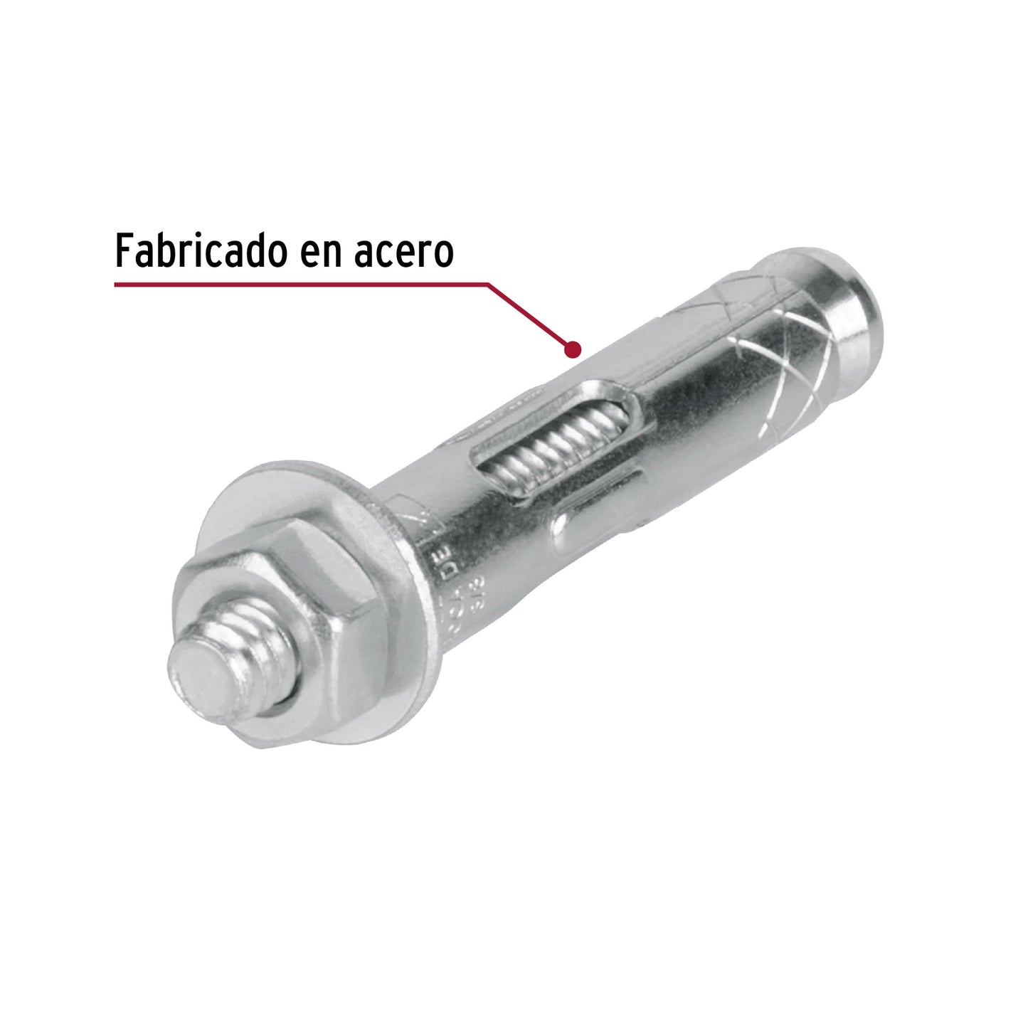 4 Taquetes Expansivos 1/4 pulg con Tornillo