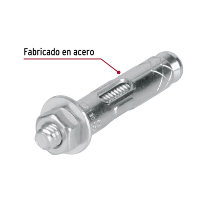 4 Taquetes Expansivos 1/4 pulg con Tornillo