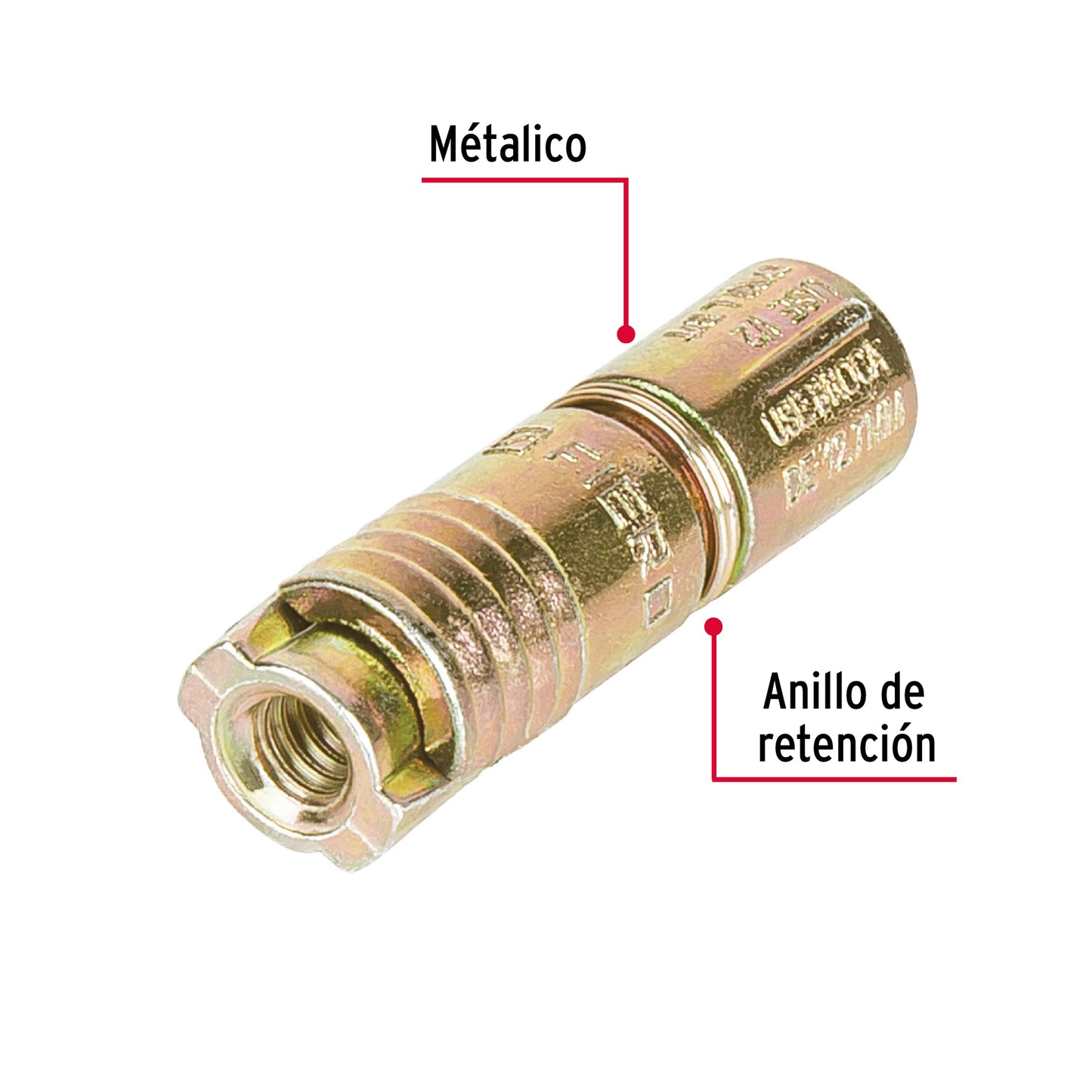 4 Taquetes Expansivos 1/4 pulg sin Tornillo