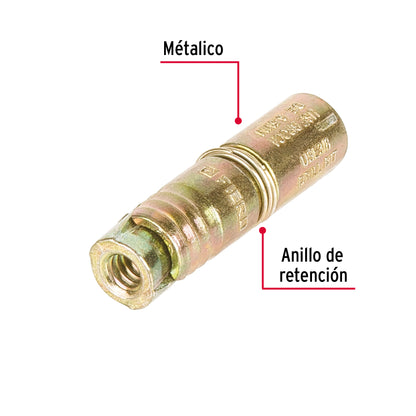 4 Taquetes Expansivos 3/16 pulg sin Tornillo