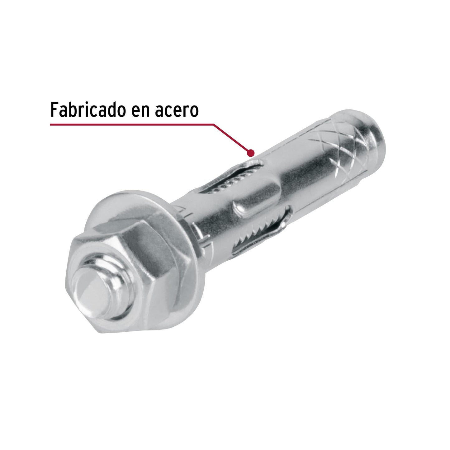 4 Taquetes Expansivos 5/16 pulg con Tornillo