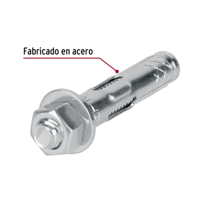 4 Taquetes Expansivos 5/16 pulg con Tornillo