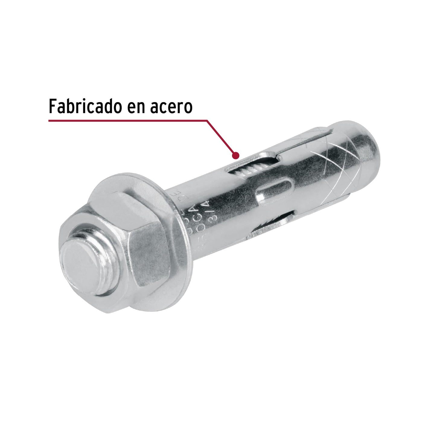 2 Taquetes Expansivos 5/8 pulg con Tornillo