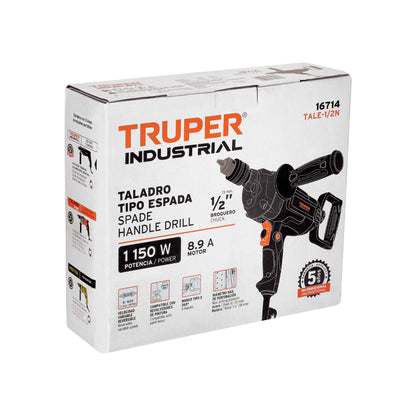 Taladro/destornillador tipo espada 1/2" 1150 W industrial