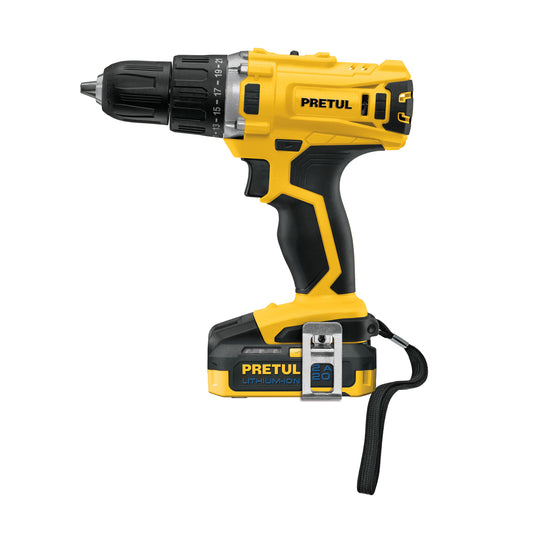 Taladro inalámbrico de 1/2 in con batería 20 V y dos velocidades