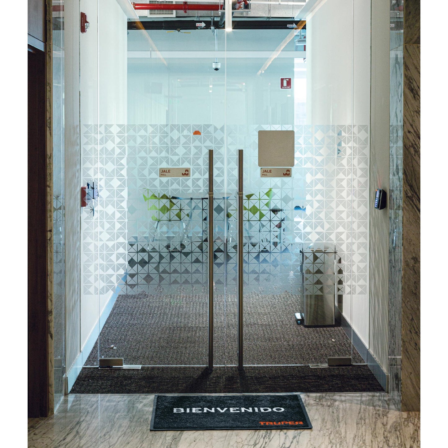 Tapete para entrada en PVC con base antiderrapante