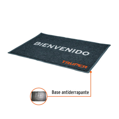 Tapete para entrada en PVC con base antiderrapante