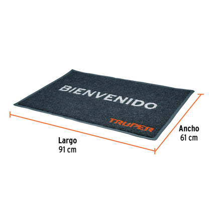 Tapete para entrada en PVC con base antiderrapante