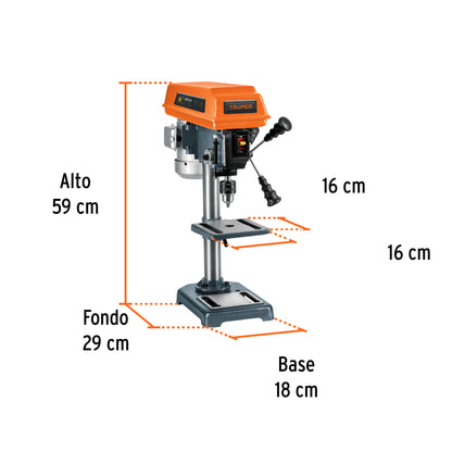 Taladro de banco 8 pulg 1/3 HP 1/2 pulg - SKU 16174
