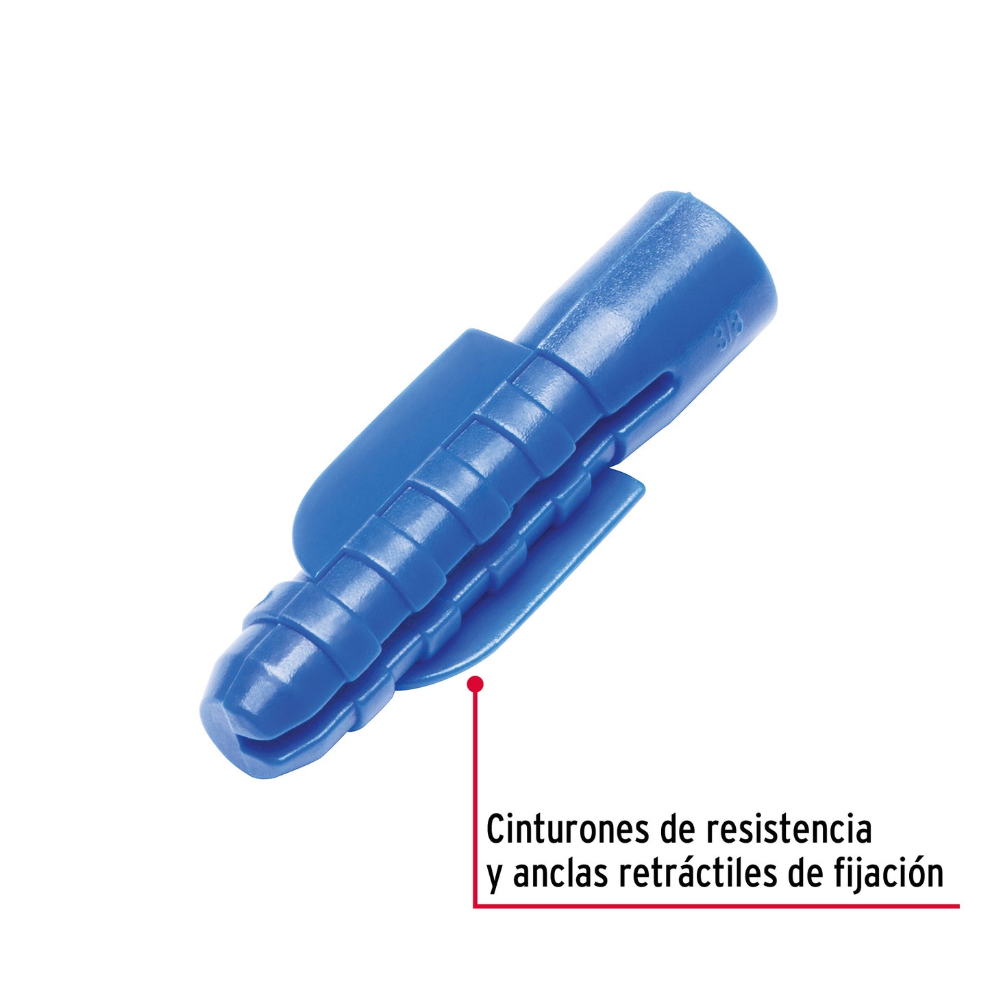 50 Taquetes de Plástico 3/8 pulg